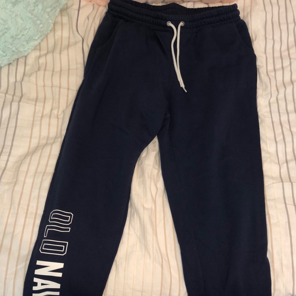 Blue sweat pants